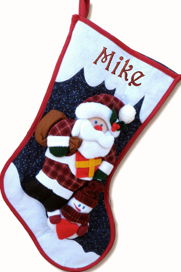 Personalized 3D Santa Snowman Christmas Stockings - Sold Out