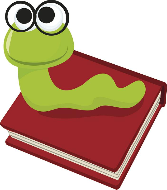 bookworm cartoon - Clip Art Library