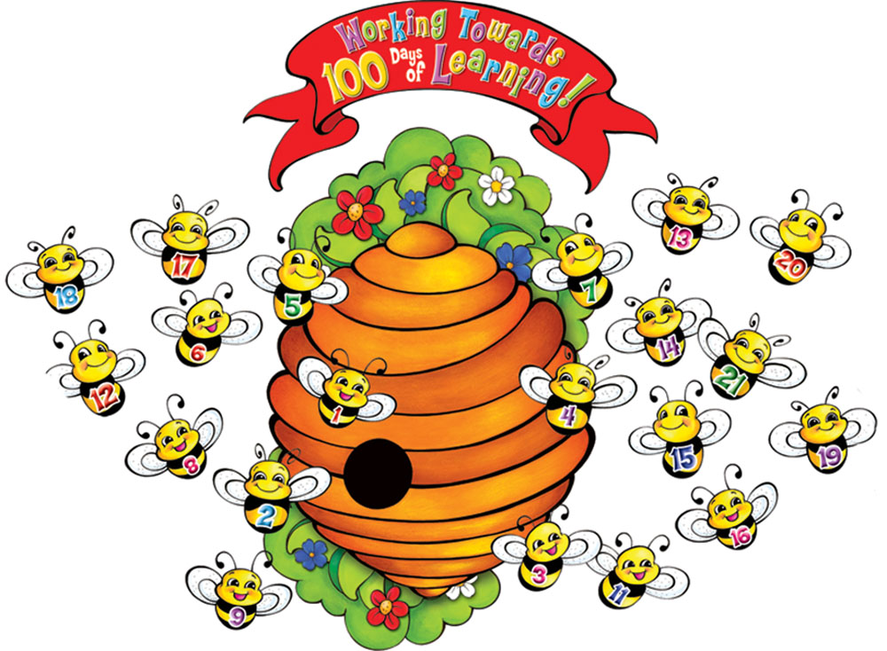 100 Days of School Beehive School Bulletin Boards | Eureka School