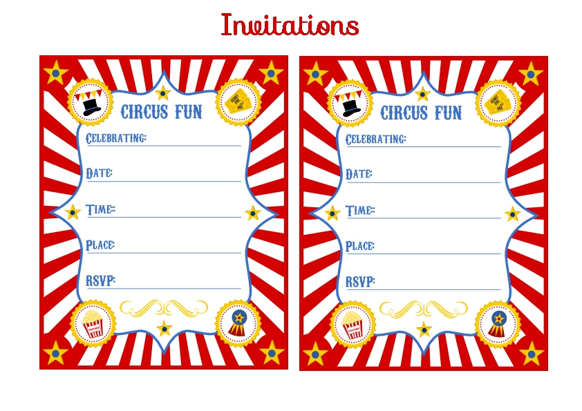 FREE Circus Birthday Party Printables from Printabelle | Catch My 