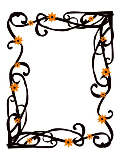 Elegant Floral Frame Border Vector by AngelaDesigns on Clipart library