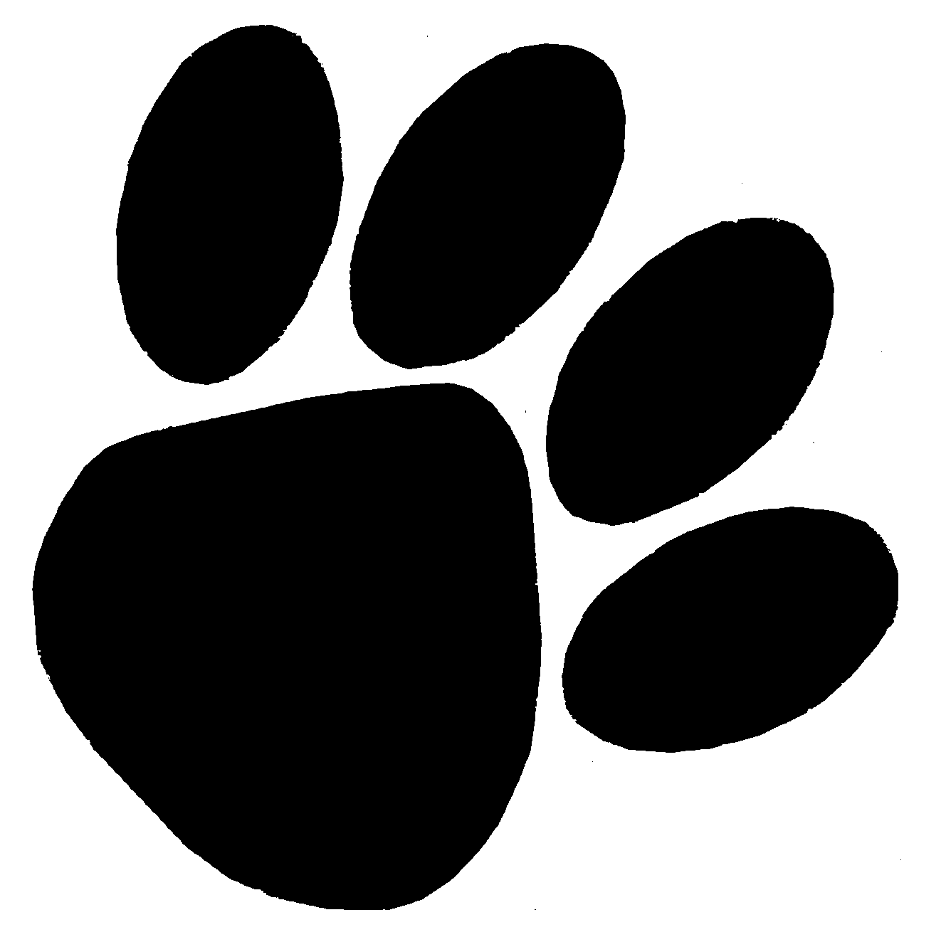 Panther Paw Prints - Clipart library