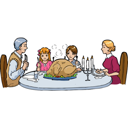 Thanksgiving Dinner Clipart