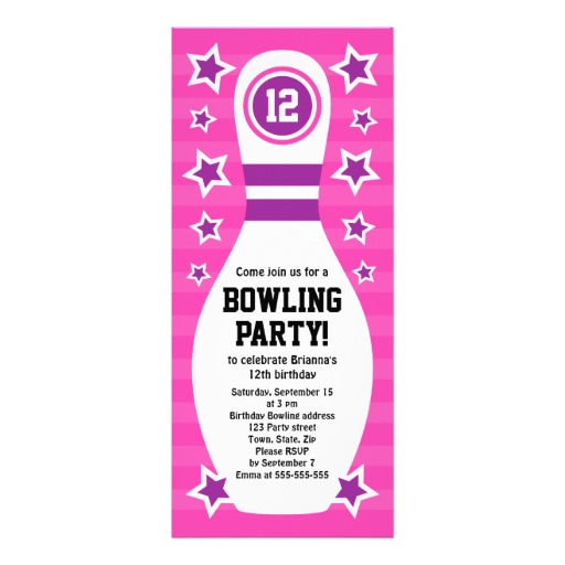 Bowling Birthday Party Invitations Template from clipart-library.com