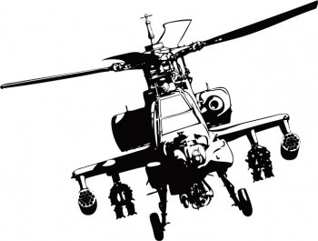 apache helicopter vector adobe illustrator - Free Vector Art  Graphic