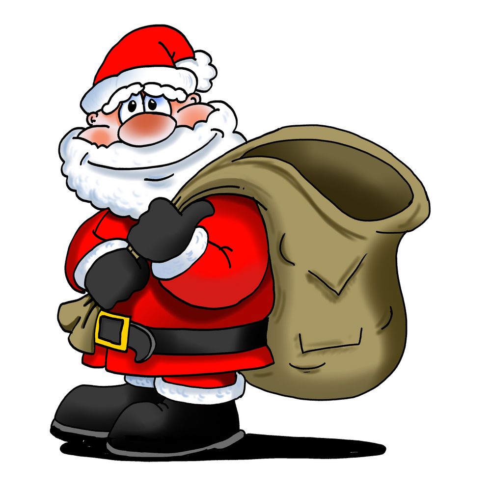 cartoon images of father christmas - Clip Art Library
