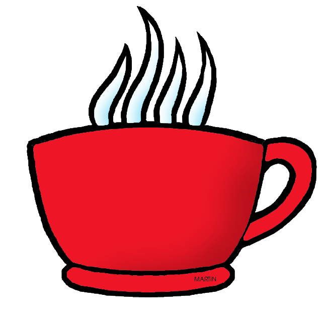Free Mini Images Arts Clip Art by Phillip Martin, Red Coffee Cup