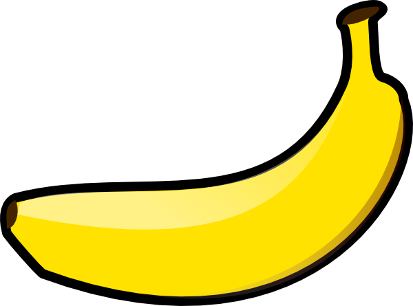 Banana clip art - vector clip art online, royalty free  public domain
