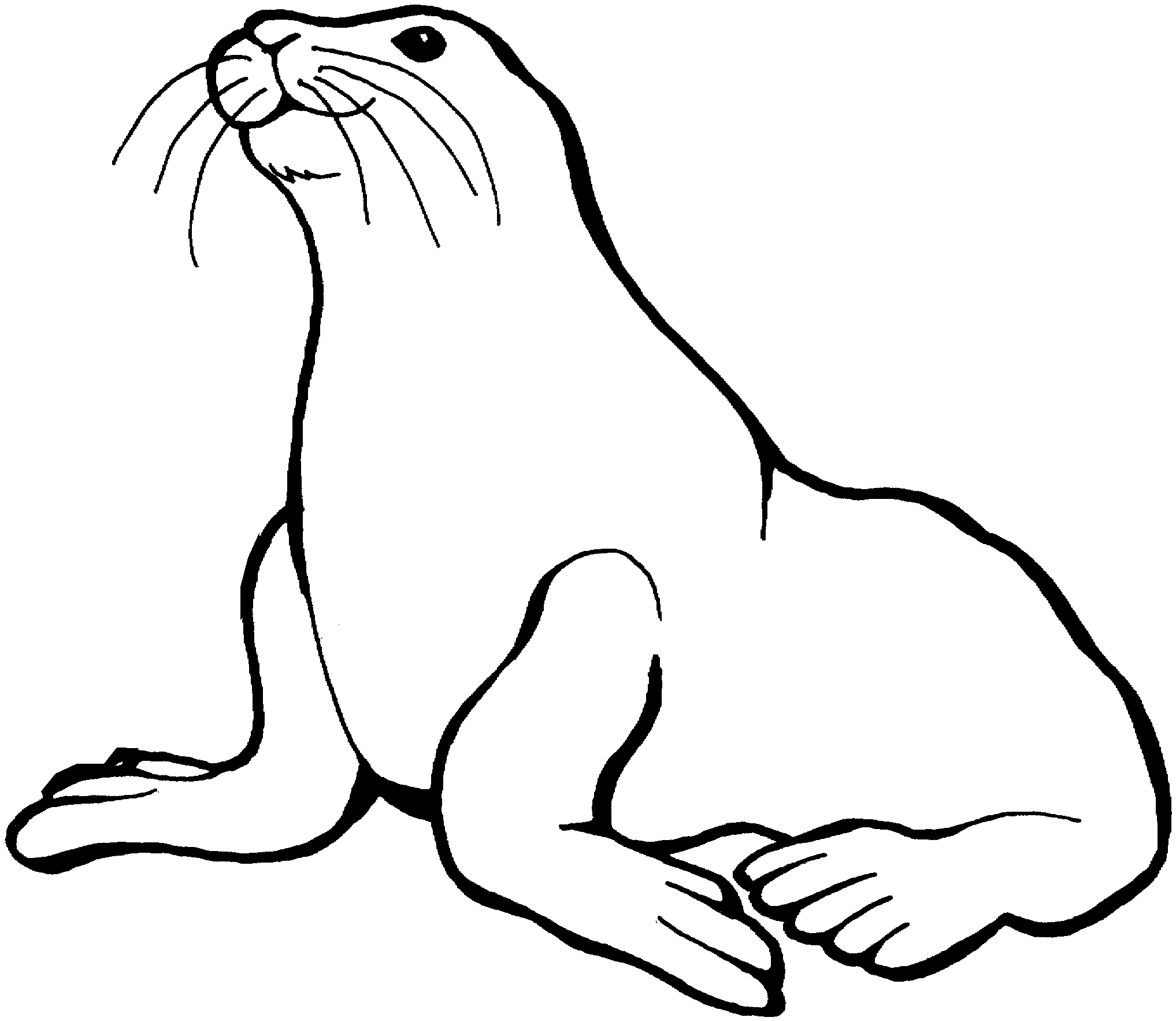 Seal Clip Art Black And White | Clipart library - Free Clipart Images