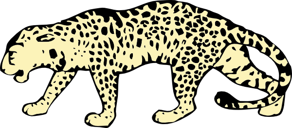 Leopard clip art - vector clip art online, royalty free  public 