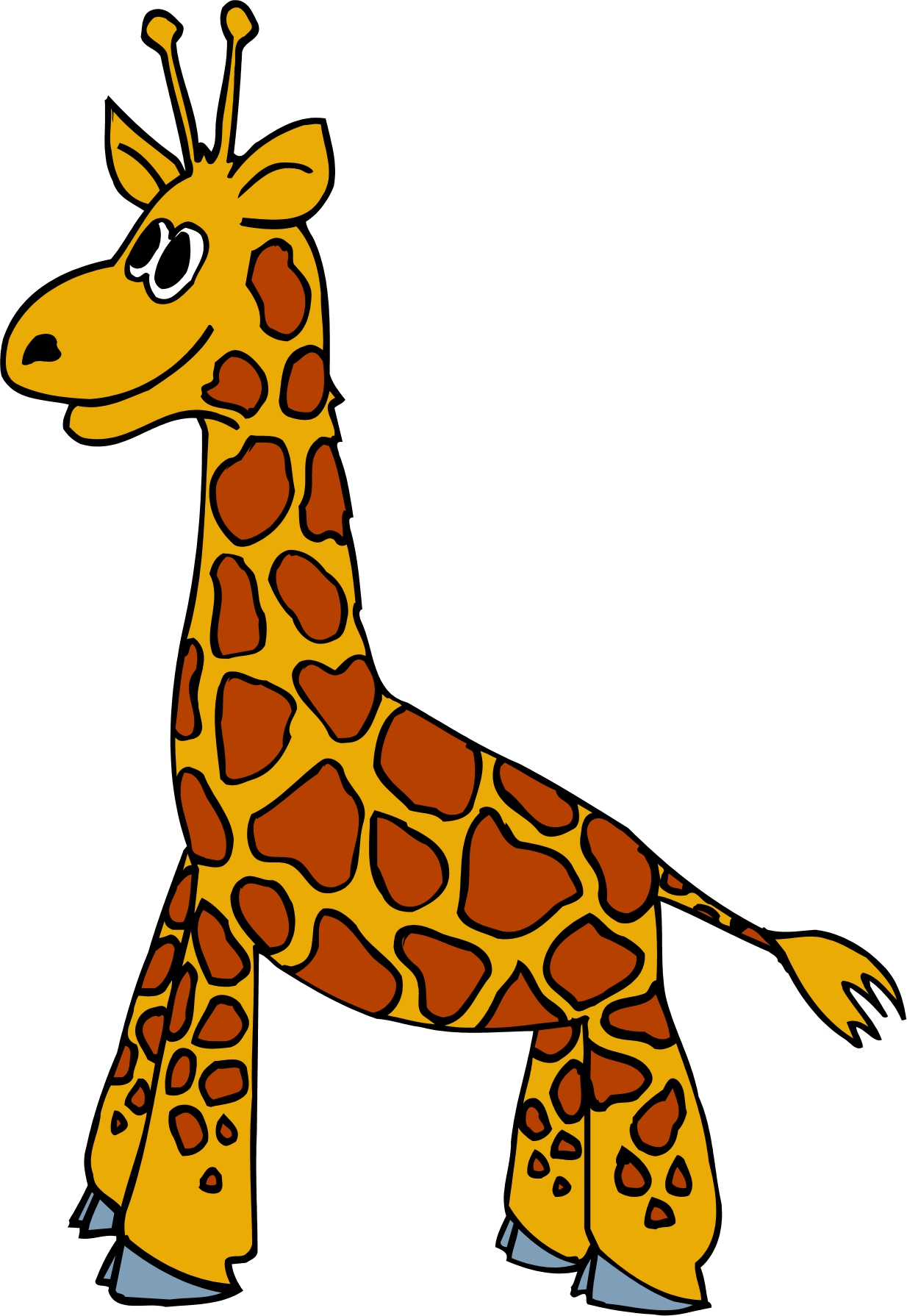 free clipart of cartoon giraffe - photo #26