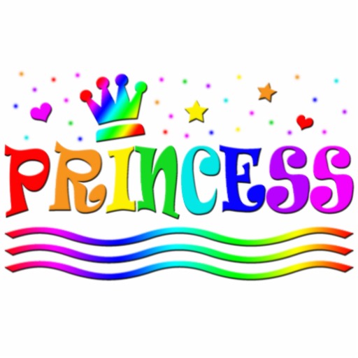 Cute Cartoon Clip Art Rainbow Princess Tiara Cut Out | Zazzle