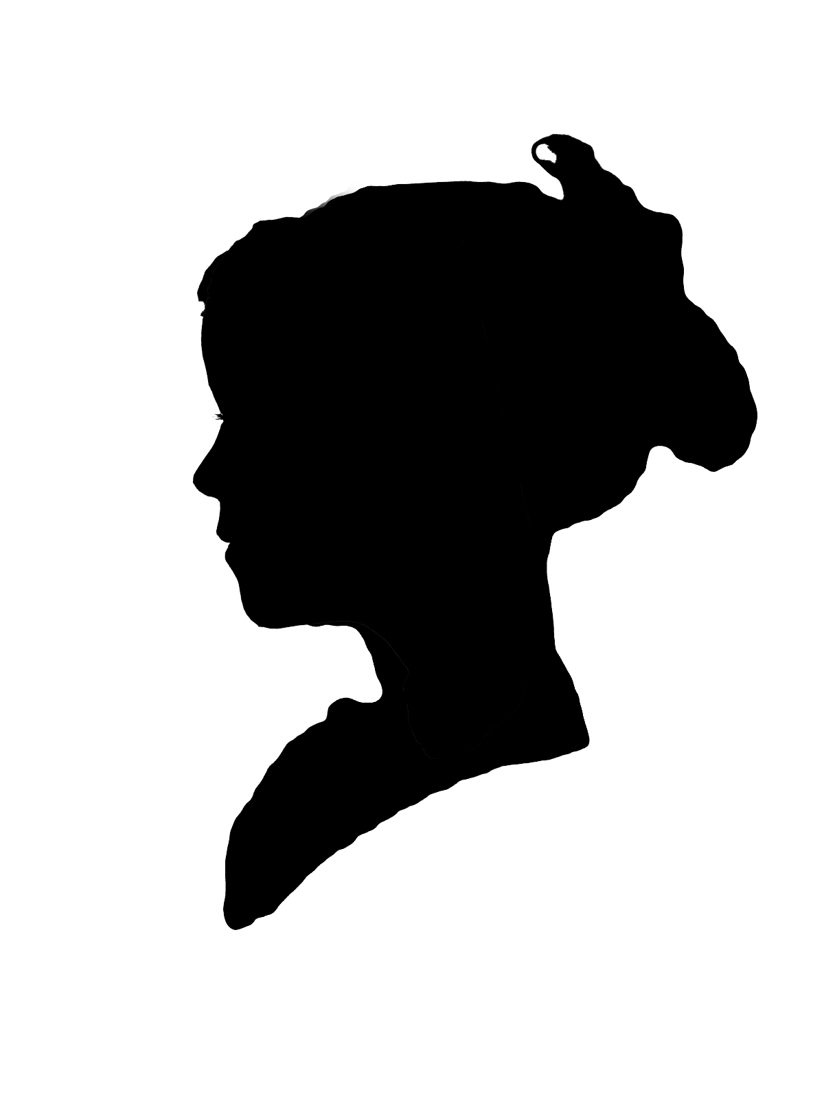 Woman Headshot Silhouette - Clipart library - Clipart library