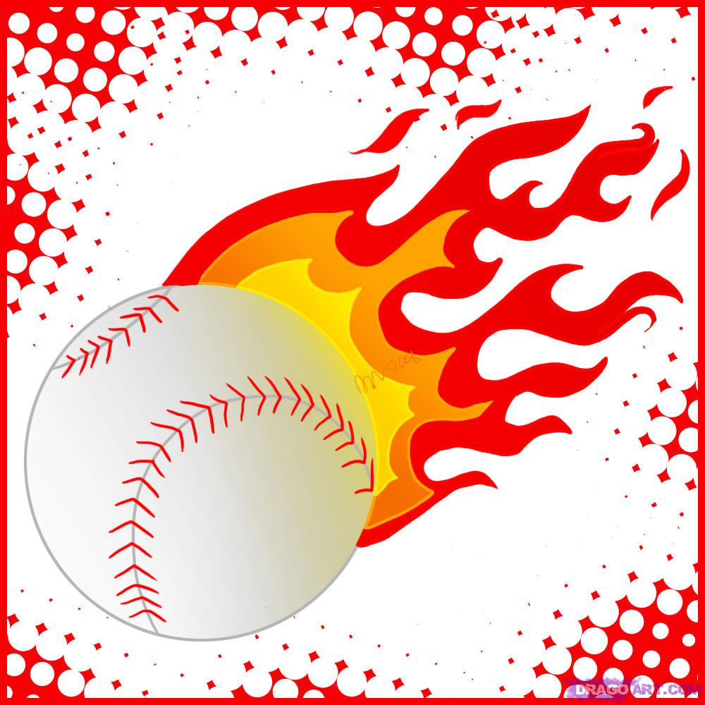 how-to-draw-a-baseball-with-flames | Flickr - Photo Sharing!