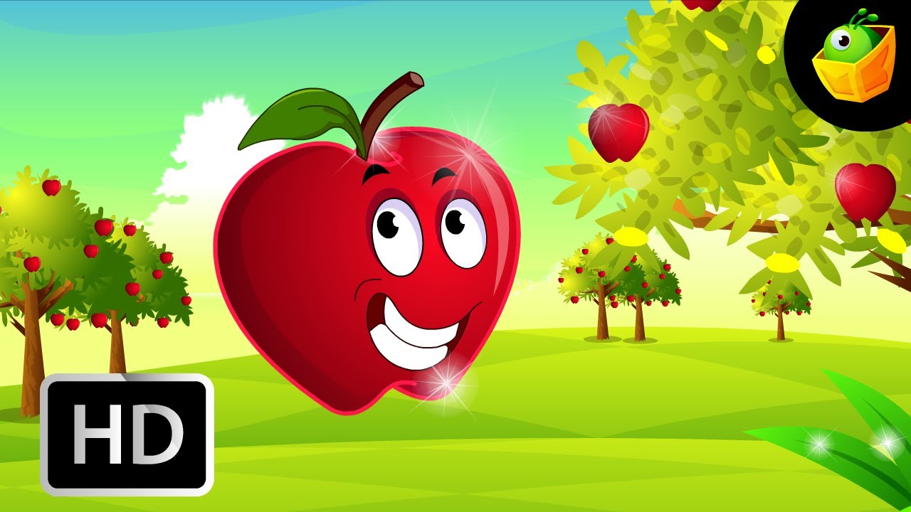 If I Were An Apple - English Nursery Rhymes - Cartoon/Animated 