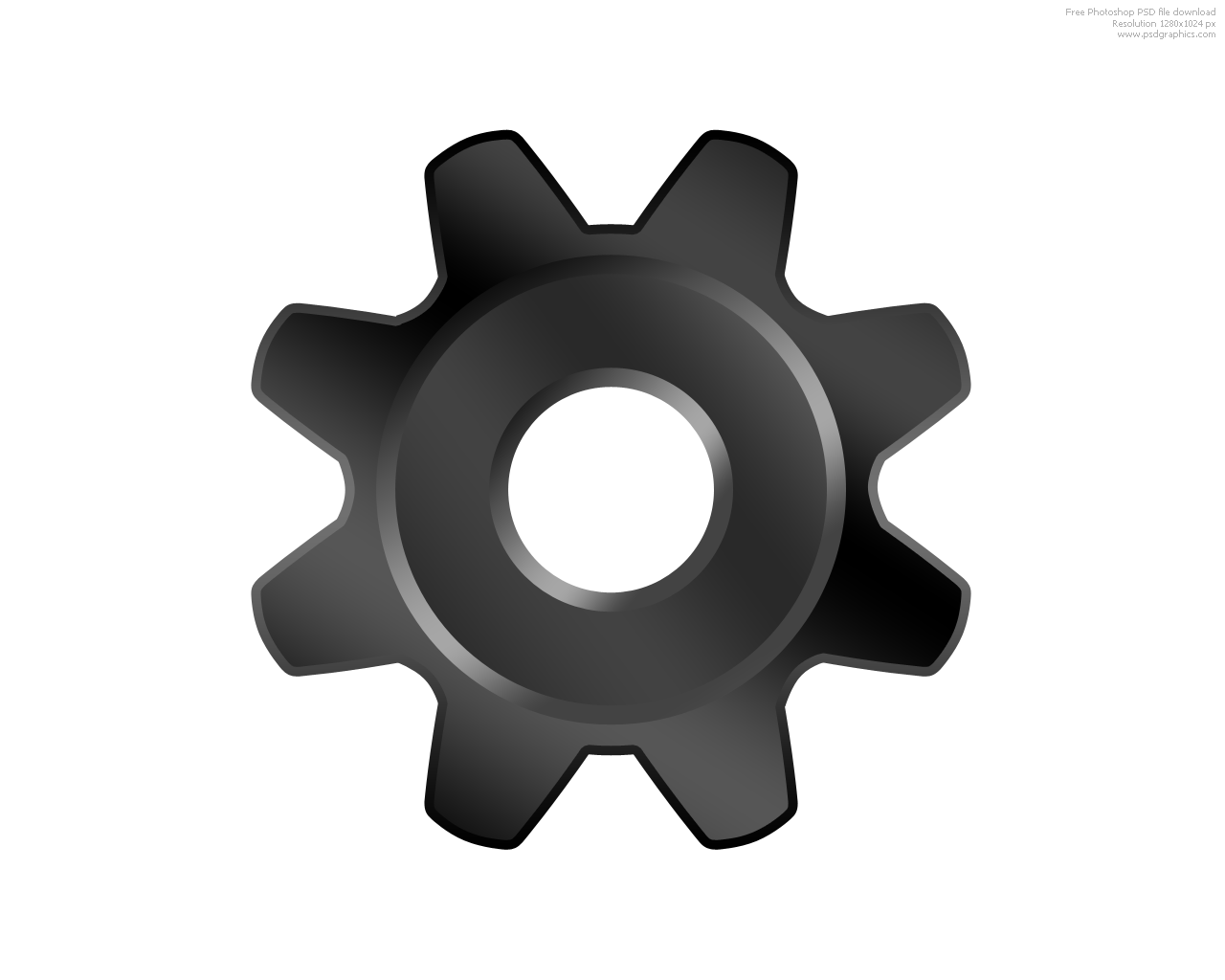 PSD gears icon | PSDGraphics