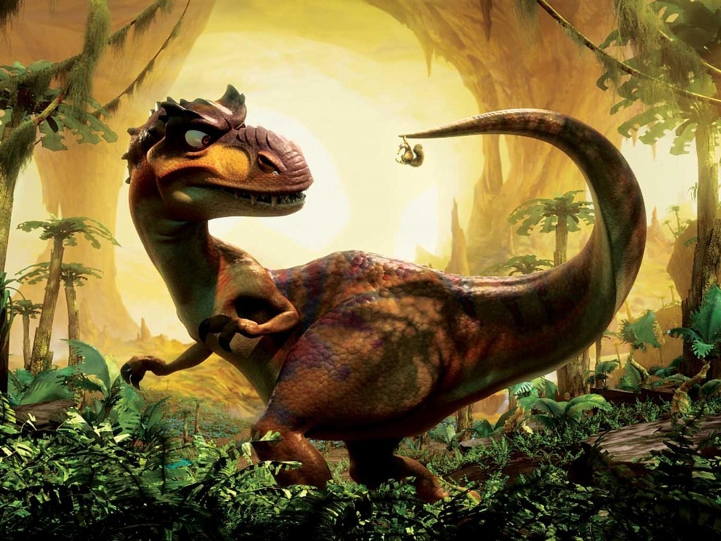 Download Dinosaurs Cartoon Free Wallpaper 1024x768 | Full HD 