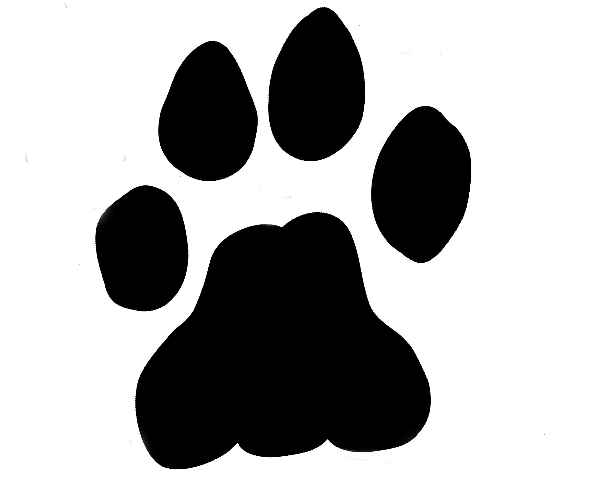 Lion Paw Prints - Clipart library.