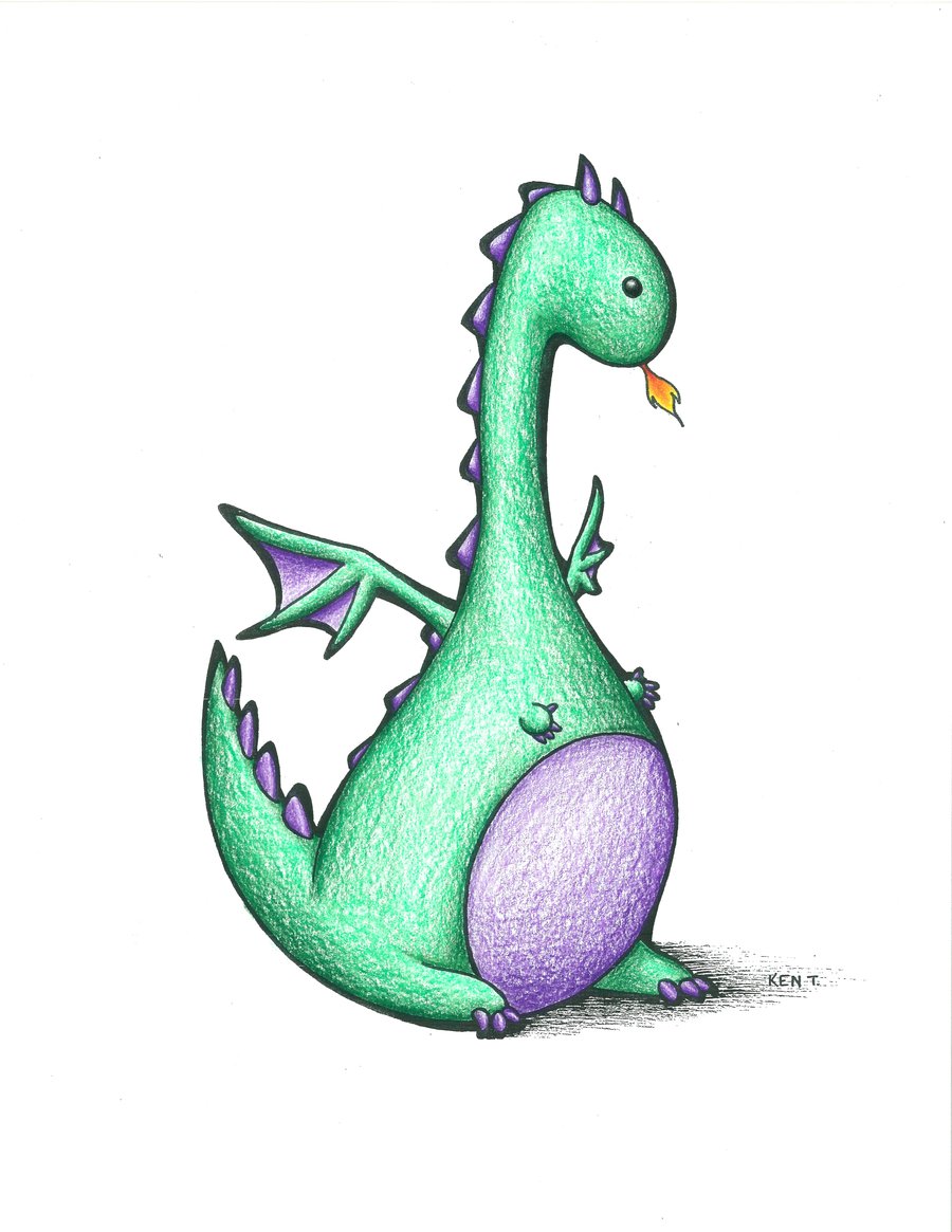 Baby Dragon Cute Dragon Drawing Easy Dragon Drawings - Vrogue.co