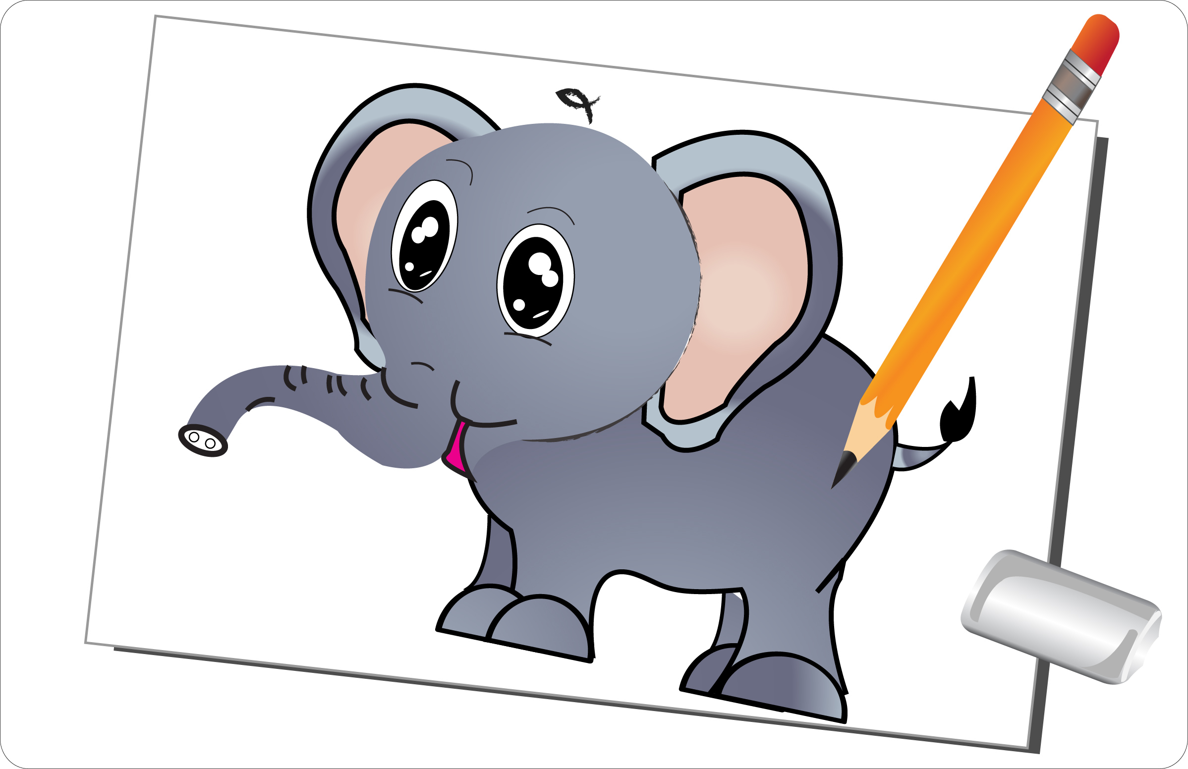 Free Elephant Cartoon Drawing, Download Free Elephant Cartoon Drawing