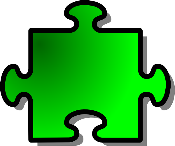 Green Jigsaw Puzzle Clip Art at Clipart library - vector clip art online 