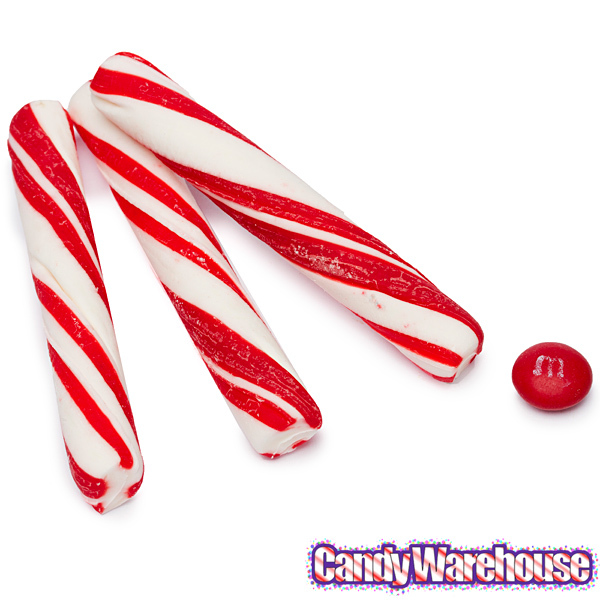King Leo Soft Peppermint Candy Sticks: 1.2LB Tin | CandyWarehouse 