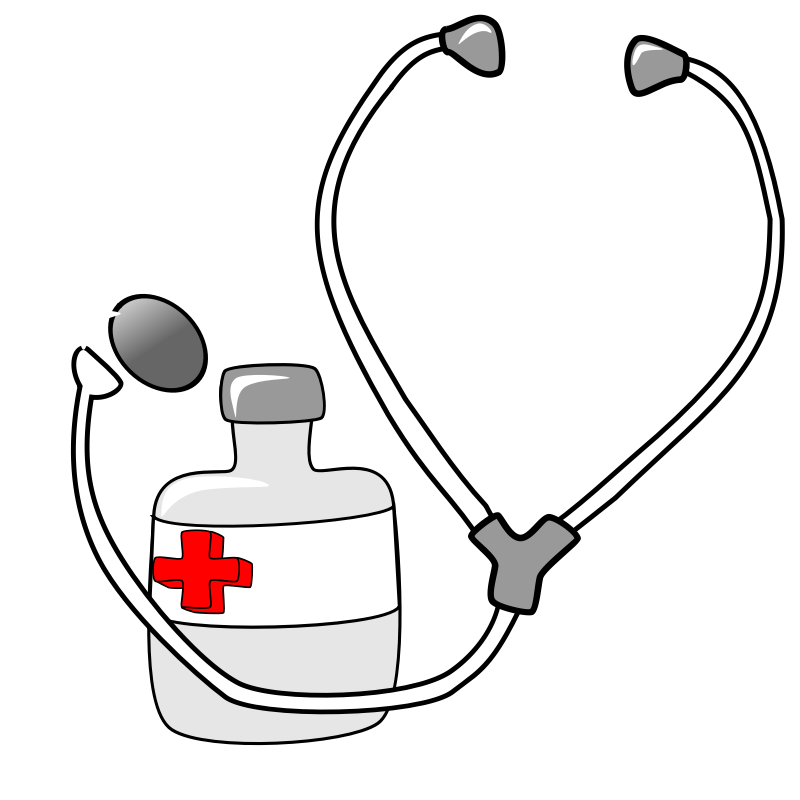 Clipart - Medicine and a Stethoscope