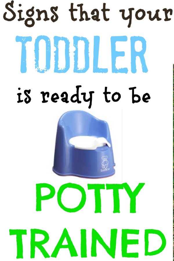Potty Train Toddler - Signs of readiness for your toddler