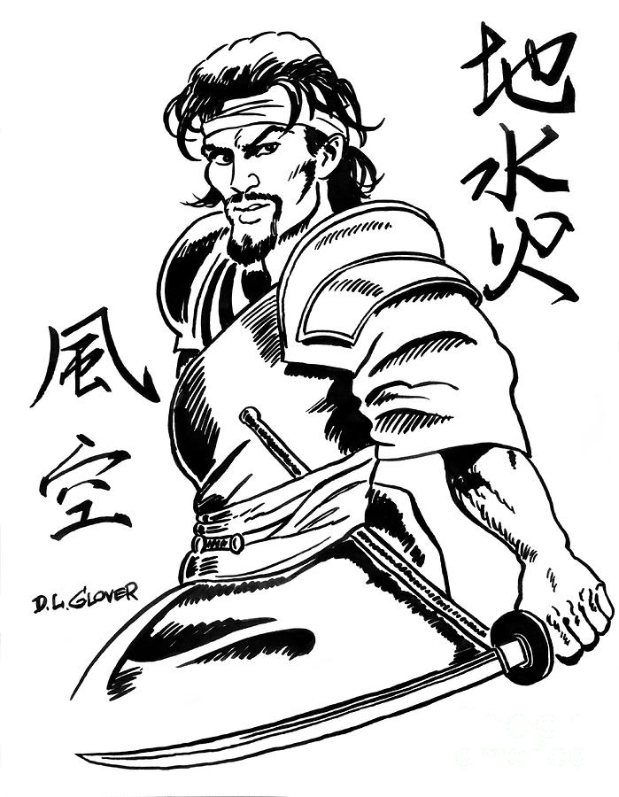 Musashi Samurai Tattoo by David Lloyd Glover - Musashi Samurai 