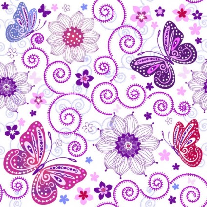 Butterfly pattern background 01 vector Free vector in Encapsulated 