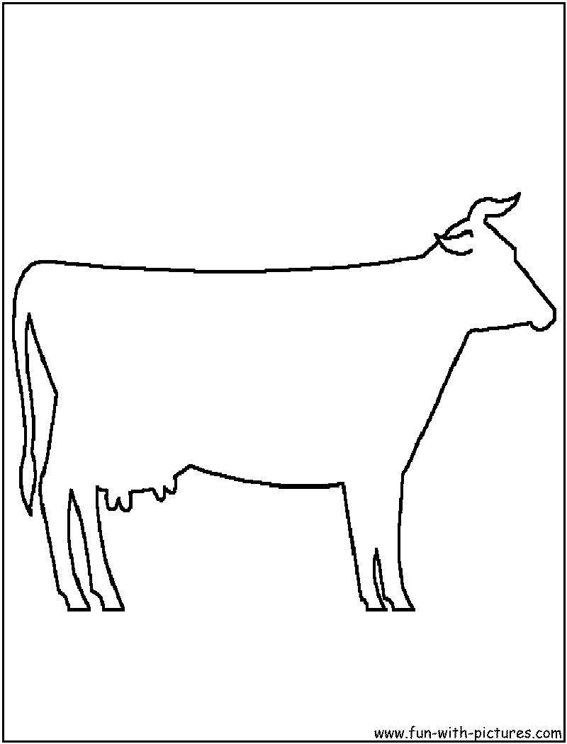 clip art cow outline - photo #30