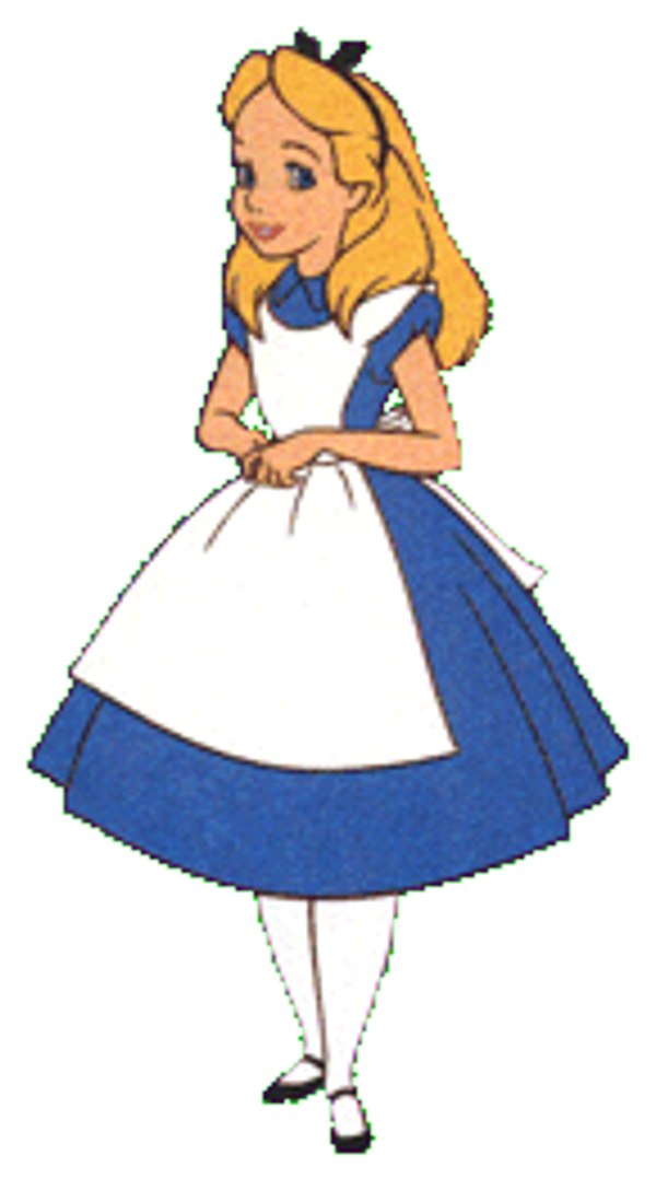 Alice In Wonderland Outline - Clipart library