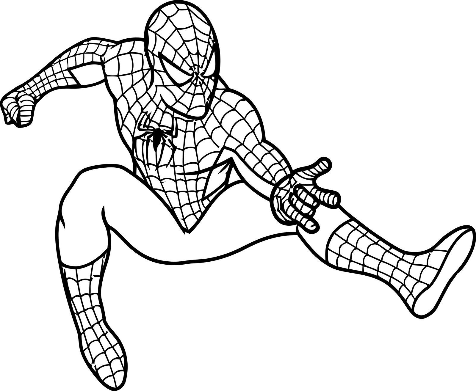 Free Spiderman Clipart Black And White, Download Free Spiderman Clipart