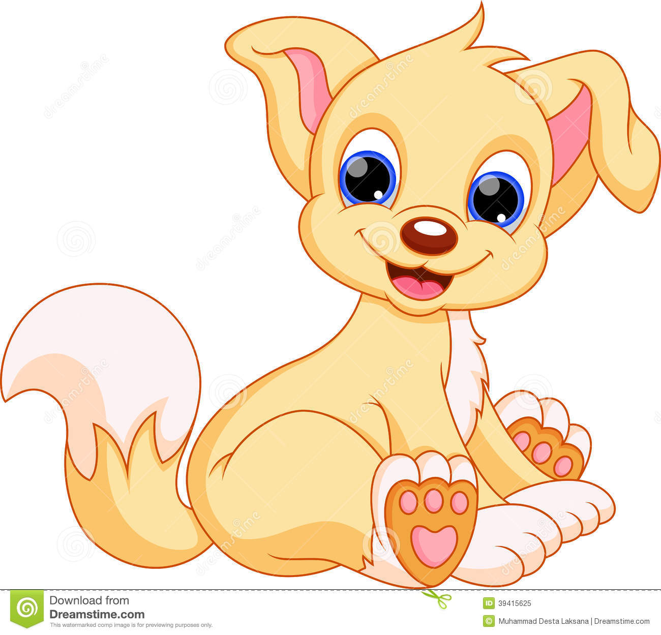 cute dog cartoon characters - Clip Art Library