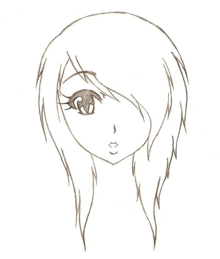 Anime Girl Hairstyles Drawings