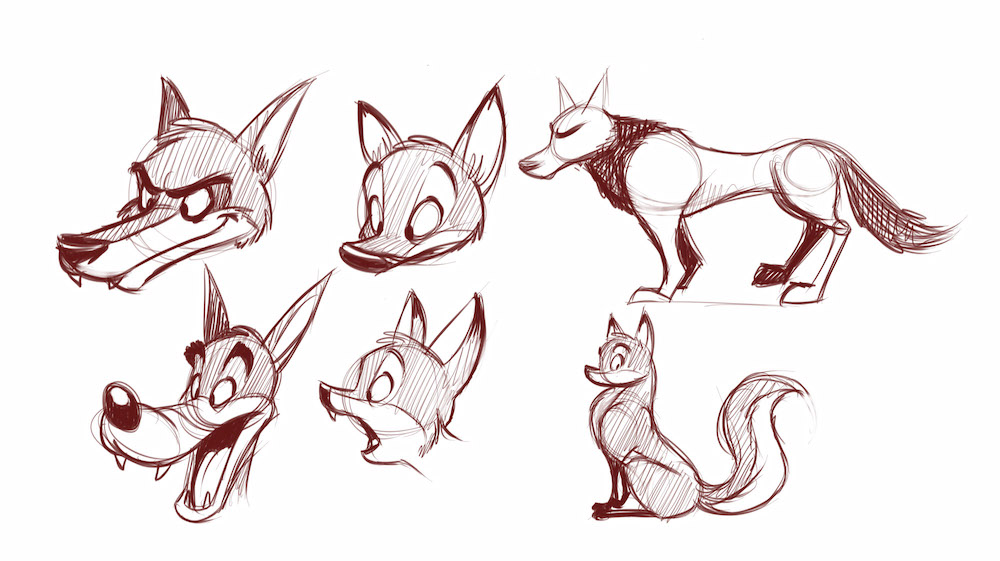 cartoon animals to draw