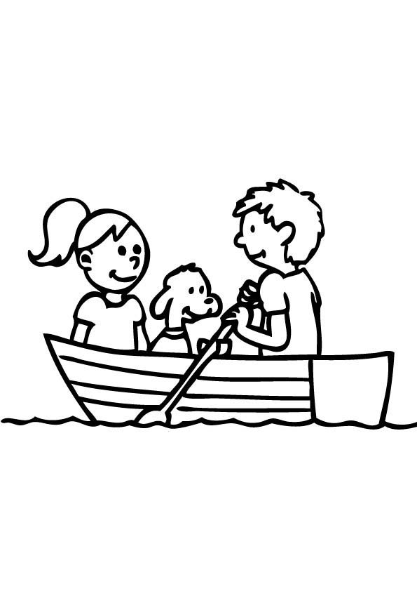 Row Boat: Row Boat Clipart Black And White