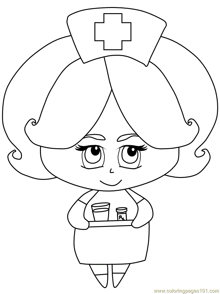 hospital nurse Colouring Pages (page 2)
