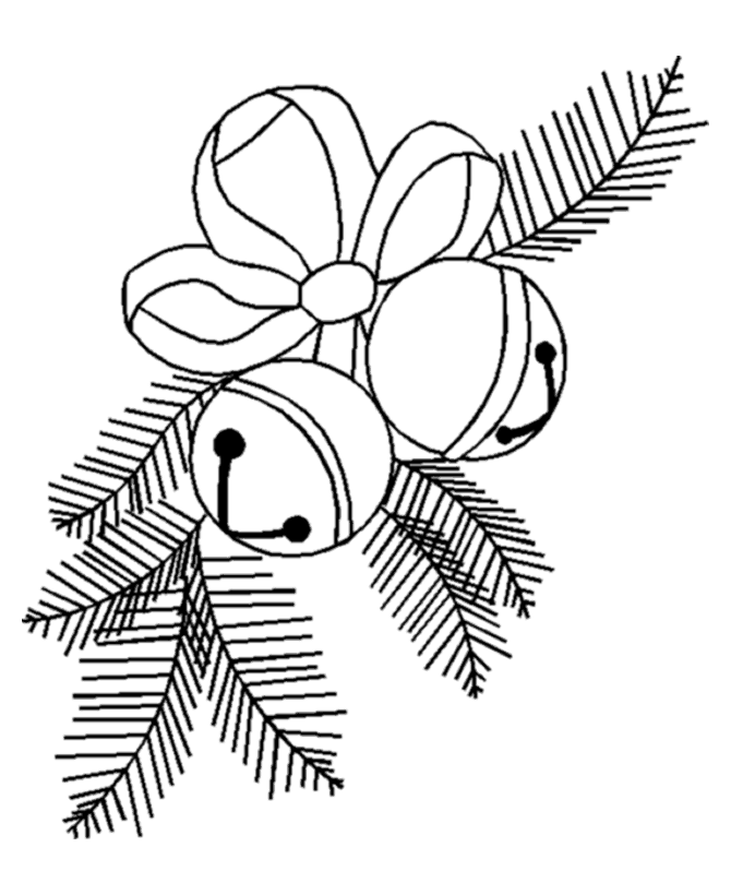 Christmas bells coloring page | Embroidery and Patterns | Clipart library