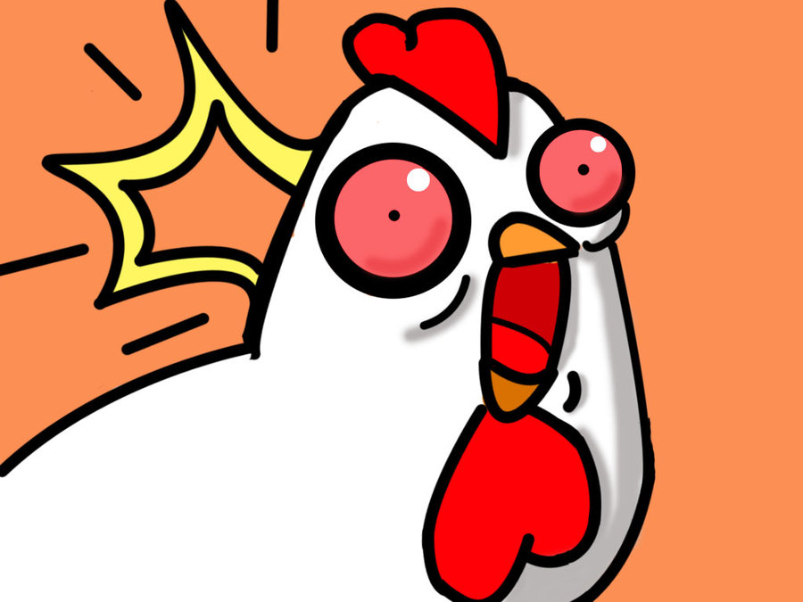 Shocked Chicken by hidrilion on Clipart library