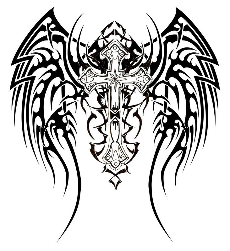 Pictxeer � Search Results � Cool Drawings Of Crosses With Wings