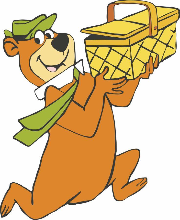 yogi BEAR and his picnic basket! | Cartoon Shows | Clipart library