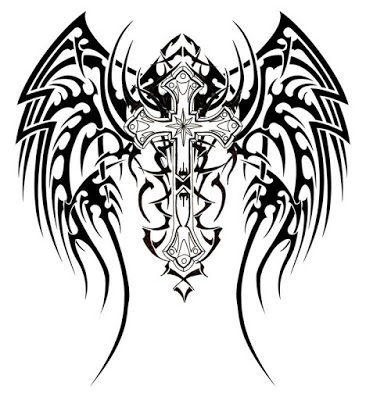 frankinblogi blogs: Cross tattoos with wings for men