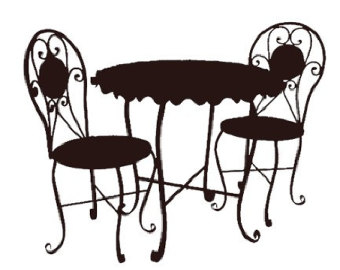 Dining Table Clipart Black And White | Clipart library - Free 