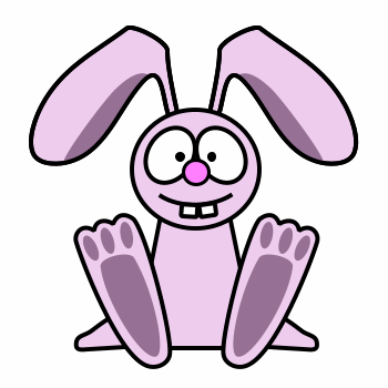 Drawing a cartoon bunny