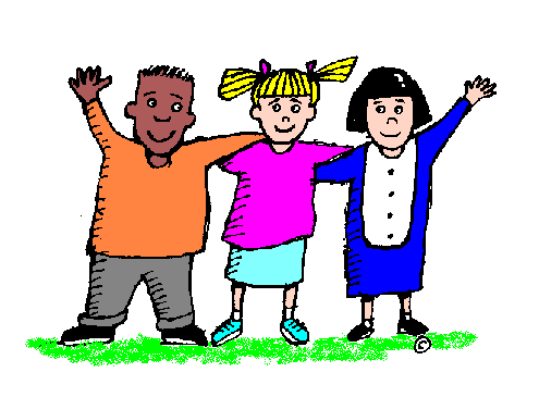 Pix For  Children Working Together Clipart