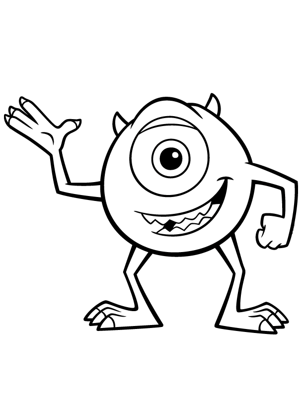 Cute Cartoon Monster Coloring Pages Images  Pictures - Becuo