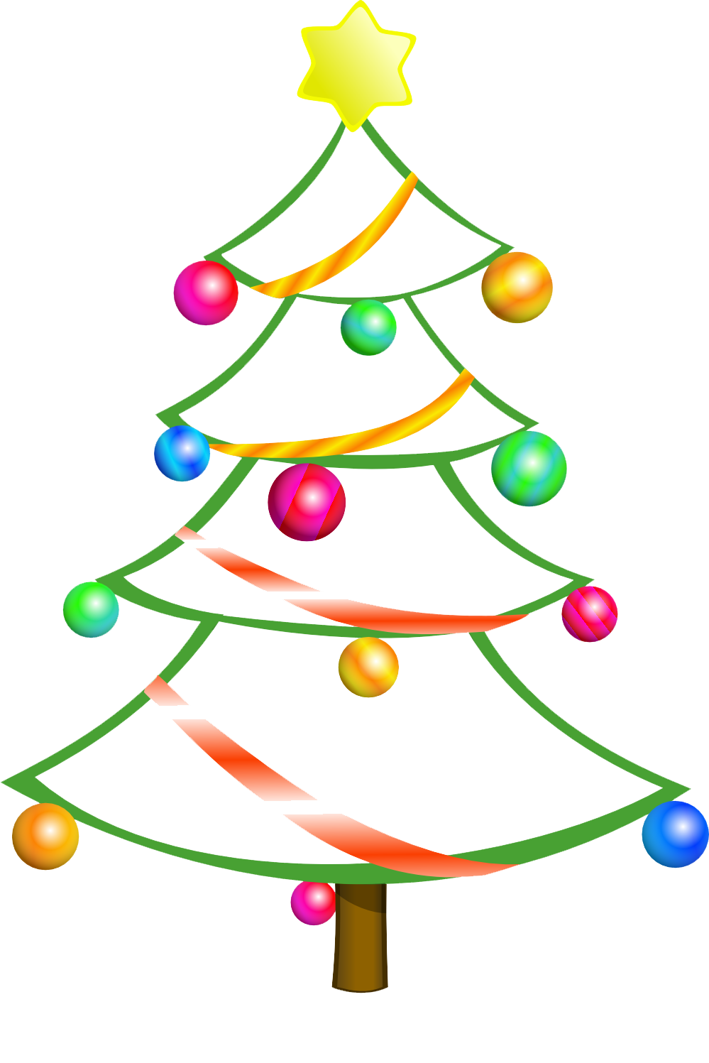 Free Christmas Tree Clip Art Borders | Clipart library - Free 