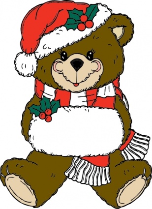 Christmas Bear clip art - Download free Christmas vectors