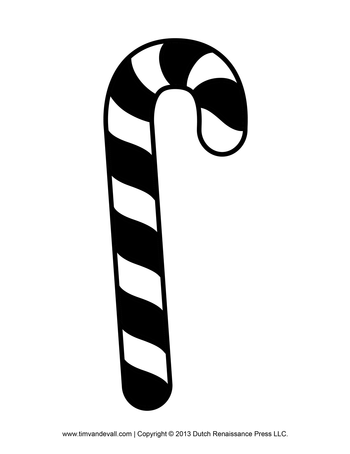 Free Candy Cane Template Printables, Crafts, Clipart  Decorations